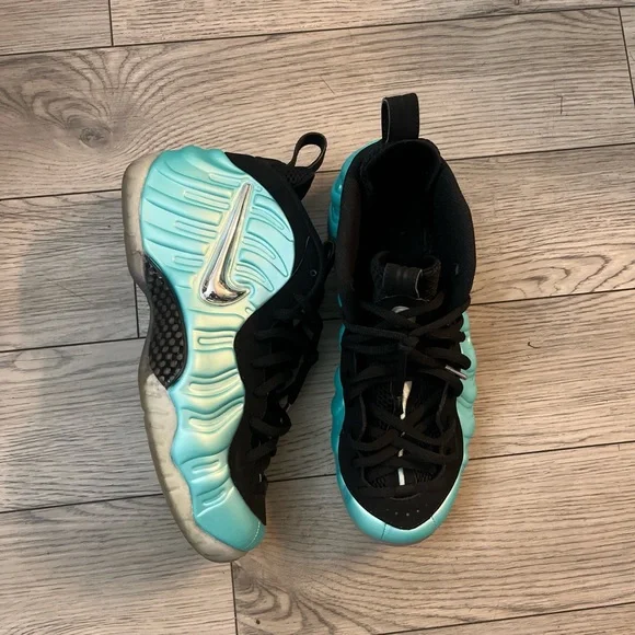 Nike Blue and Black Sneakers with Futuristic Design